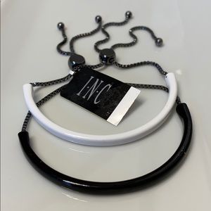 ✨INC Black & White Slider Bracelets (Set of 2)